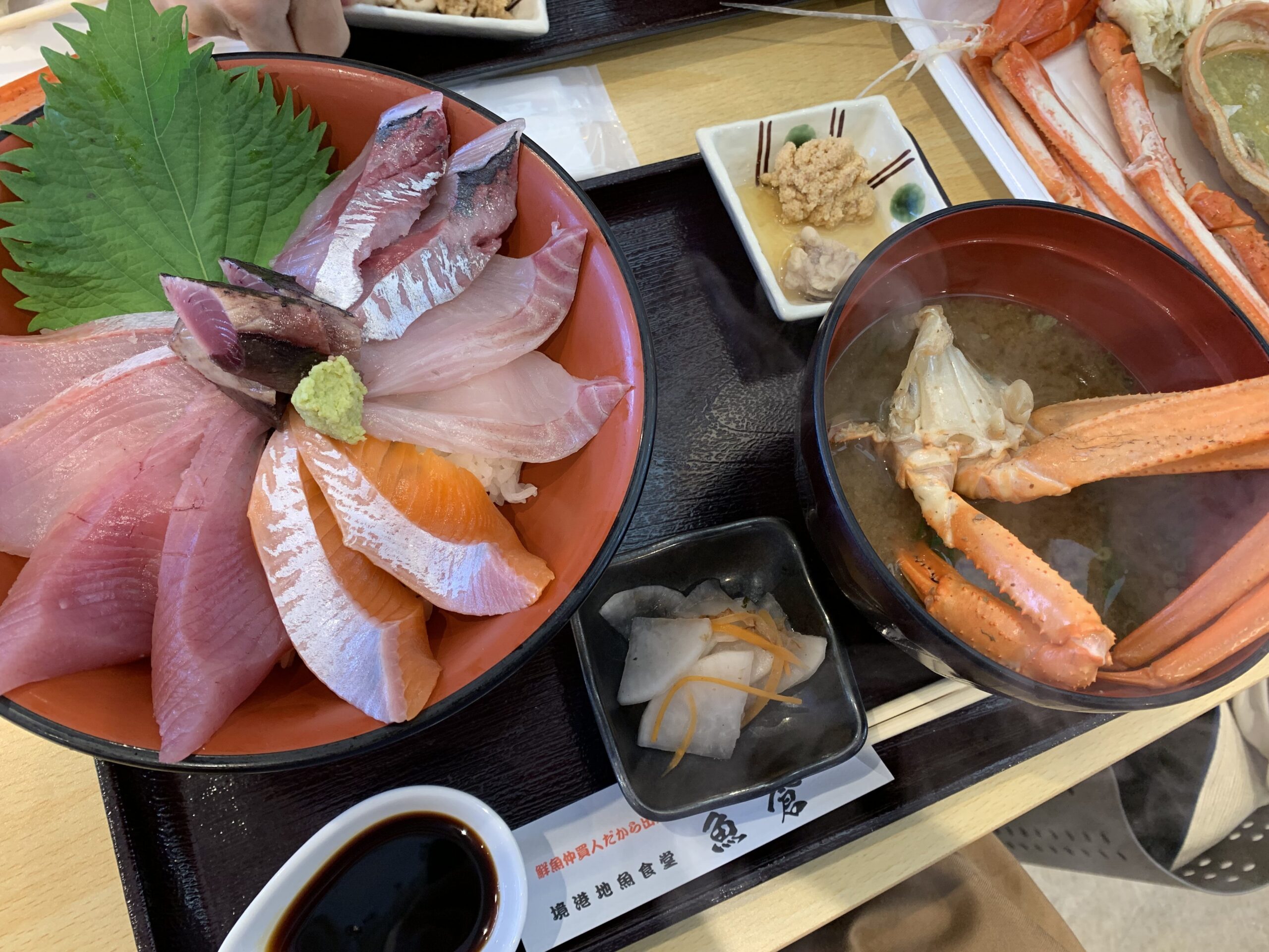 境港にある魚倉で食べる海鮮丼